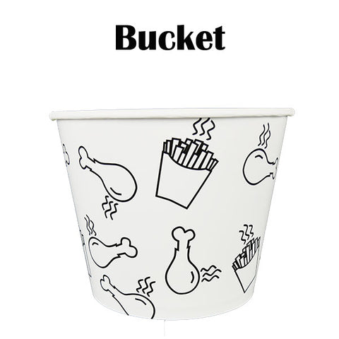 Chicken Hot Food Takeaway Buckets & Lids 