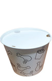 Chicken Hot Food Takeaway Bucket & Lid (Small Bundle 25/Sleeve) Side