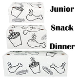 Dinner Hot Food Cartons / Takeaway Boxes (Small Bundle 25/Sleeve)