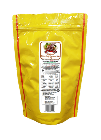 Cosmo's “Macon” Bacon Style Flavoured Salt 1kg Bag - Member <50% off close to best before date>