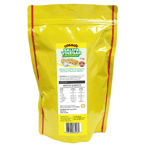Cosmo's Salt & Vinegar Seasoning 1kg Bag
