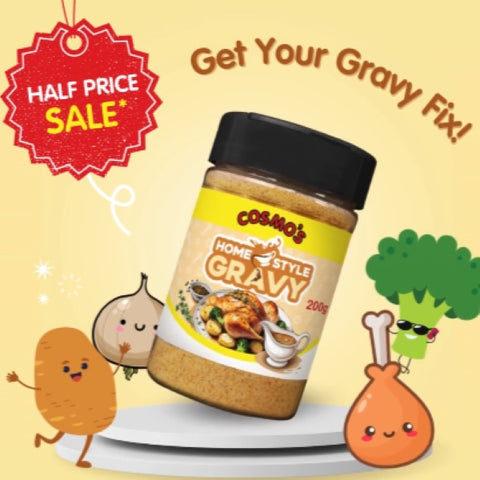 Cosmo's Homestyle Gravy Retail Shaker 200gm (Past Best Before 50%off)