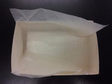 Waxed greaseproof deli liner inside food carton