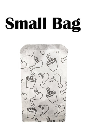 Small Greaseproof Takeaway Bags (500/Pack)