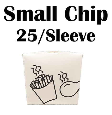 Small Chip Cartons / Takeaway Boxes (Small Bundle 25/Sleeve)