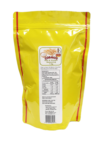 Cosmo's Salt & Vinegar Seasoning 1kg Bag - Member <50% off close to best before date>