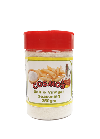 Cosmo's Salt & Vinegar Seasoning Retail Shaker 250gm