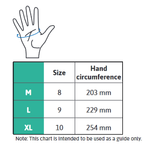 hand circumference glove size guide